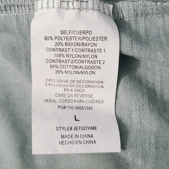 Green Cold Shoulders Blouse - Picture 8 of 8